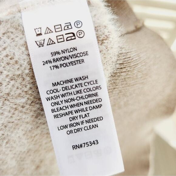 CUPCAKES & CASHMERE NEW DIAMOND BROWN/CREAM CARDIGAN SUPER SOFT SMALL - Picture 4 of 8